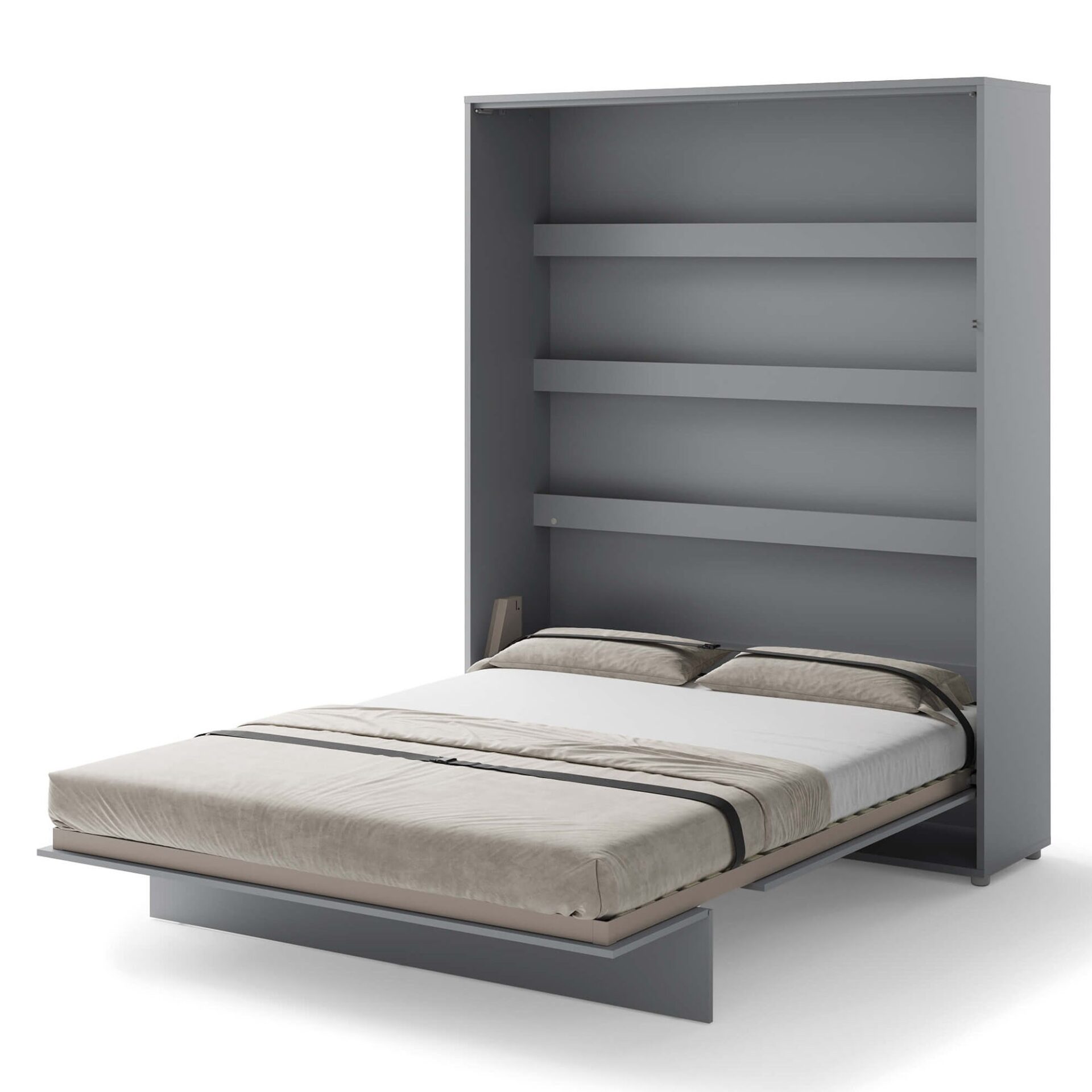 Bed Concept BC-12 - Vertikāla sienas gulta 160 - Pelēka — 7 attēls