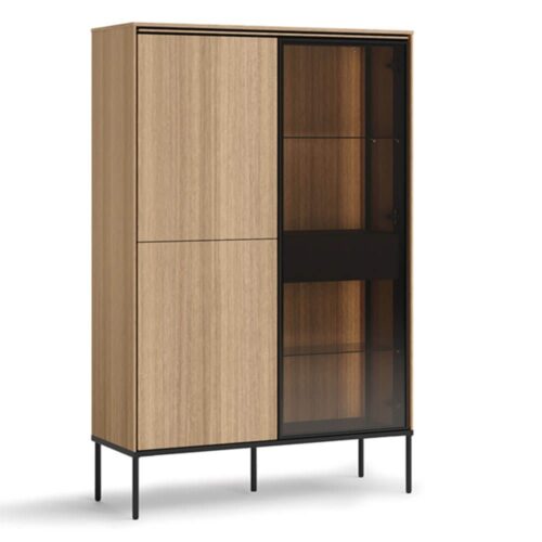 Kumode ar apgaismojumu 2d1w VISSO VI-01 | Lineārs ozols