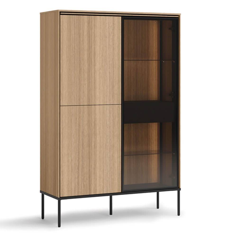 Kumode ar apgaismojumu 2d1w VISSO VI-01 | Lineārs ozols