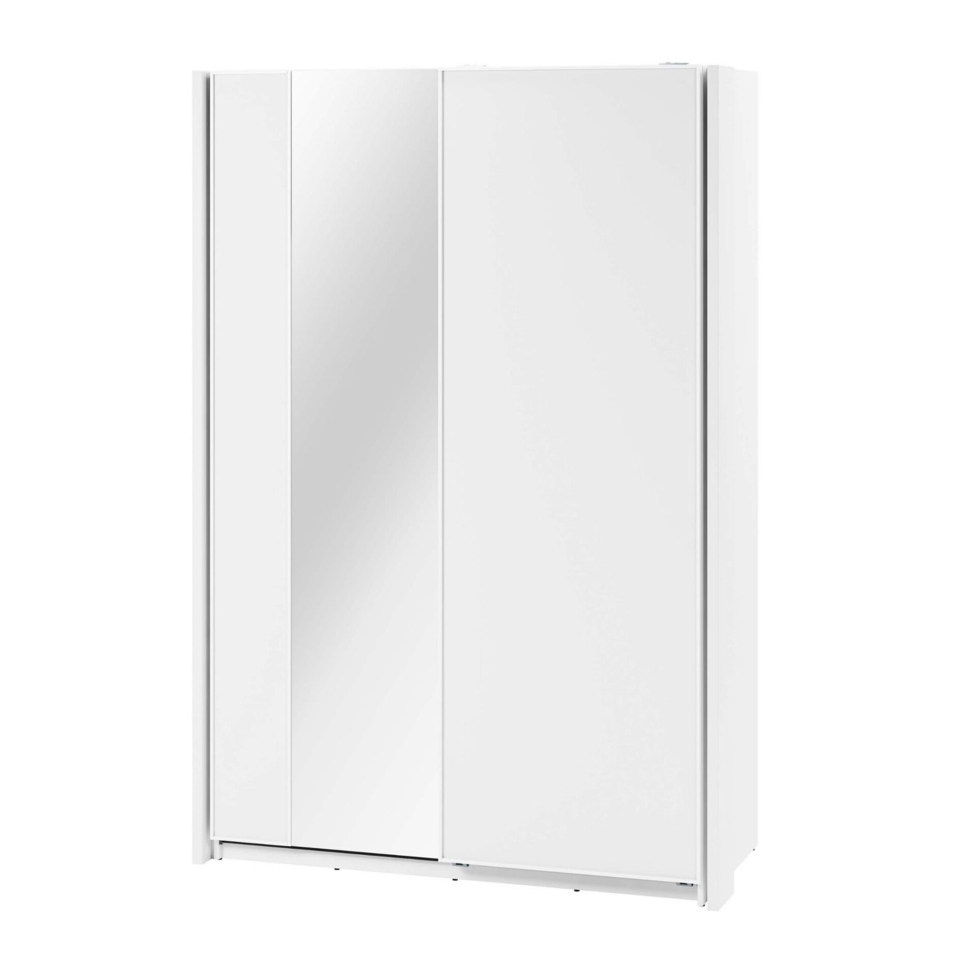 Bīdāms skapis ar spoguli MAXI MX-02 | 150 | Balts — 4 attēls
