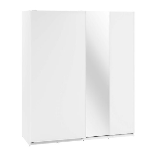 Bīdāms skapis ar spoguli MAXI MX-04 | 200 | Balts
