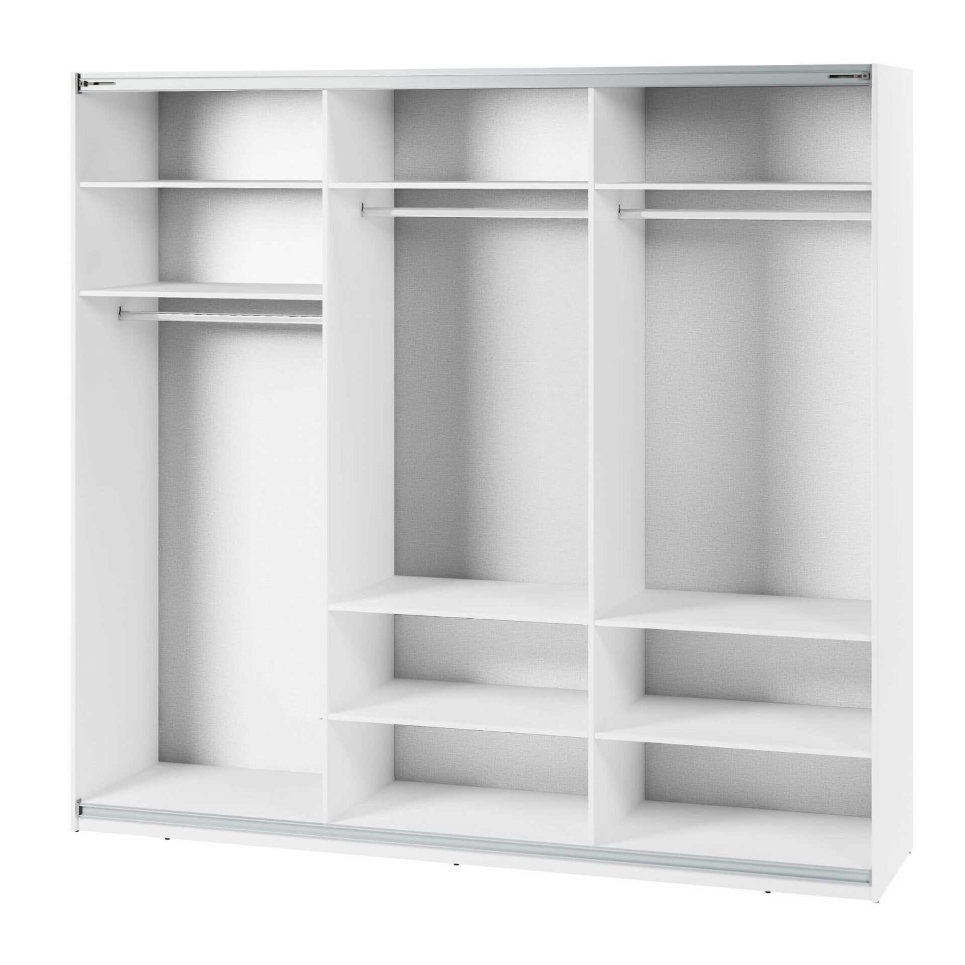 Bīdāms skapis ar spoguli MAXI MX-06 | 250 | Balts — 2 attēls