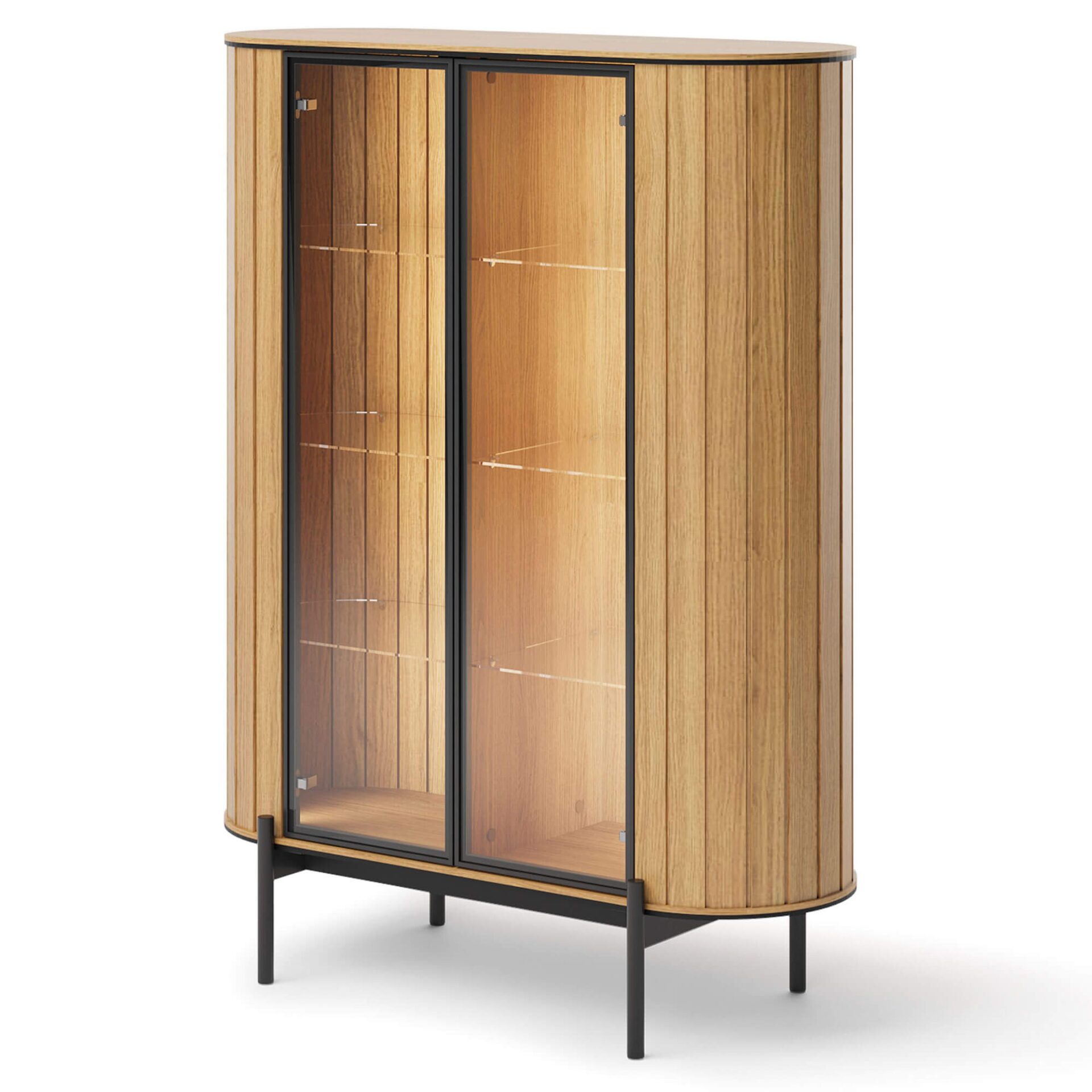 ROTTO RT-10 2W vitrīnas skapis | Vincenzas ozols — 4 attēls
