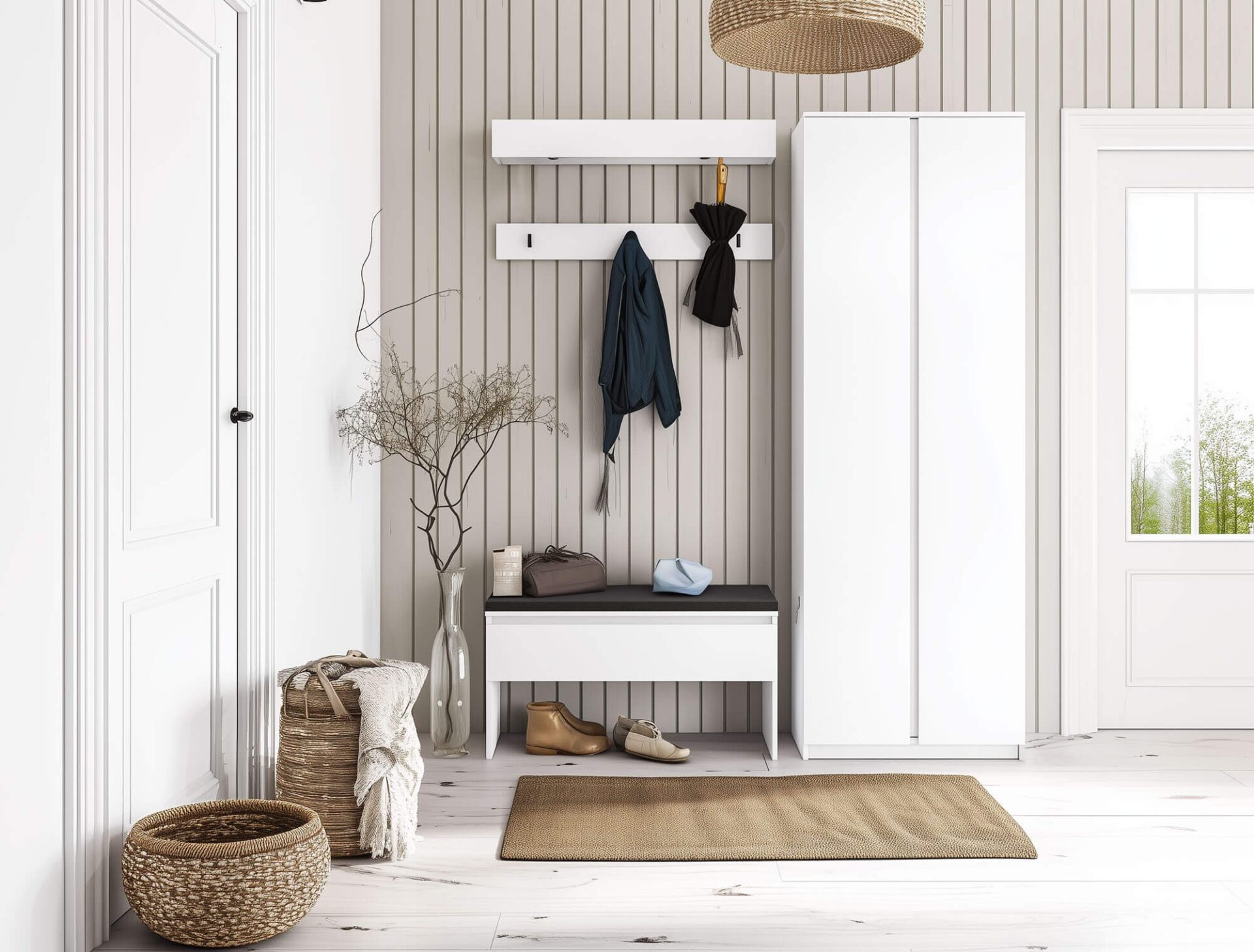 SIMPLY SM-06 Priekšnama pakaramais | Balts — 5 attēls