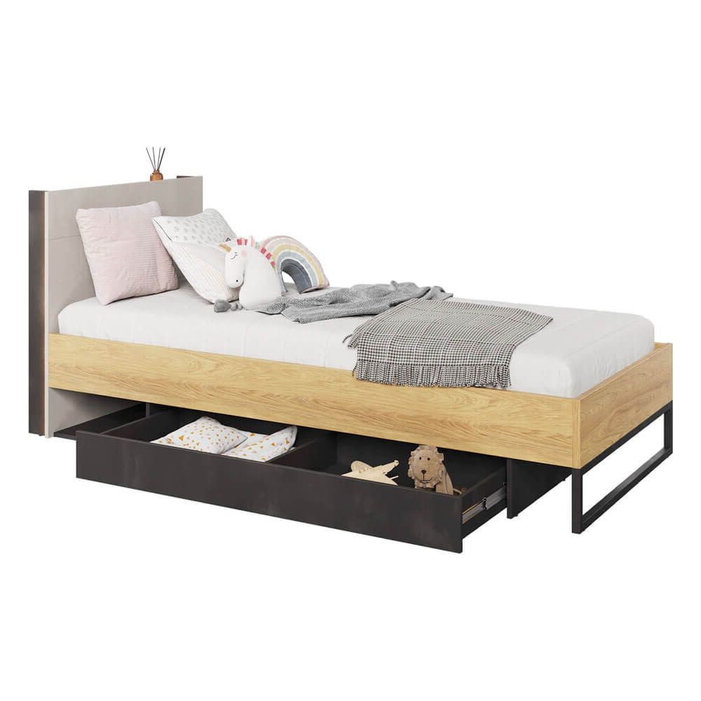 TEEN FLEX TF-16 gulta ar uzglabāšanas kasti | 90x200