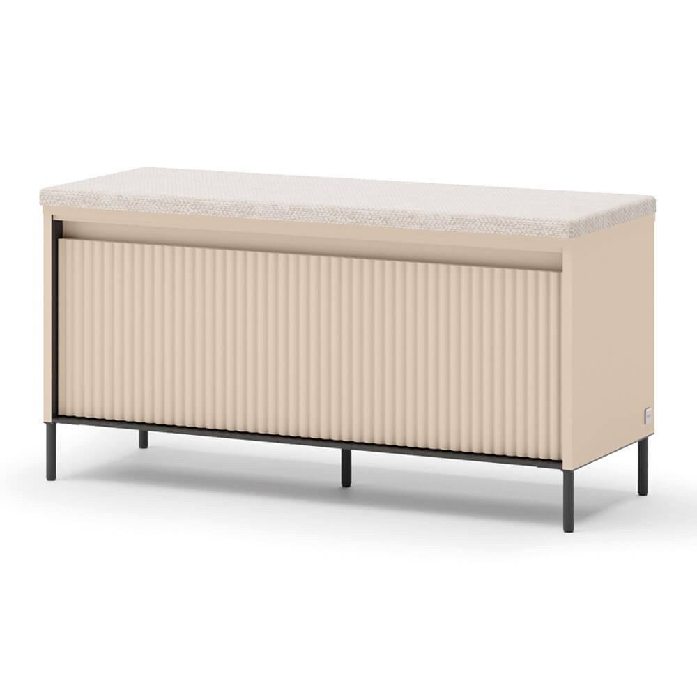 TREND TG-05 1K apavu skapis ar sēdekli | LED apgaismojums | bēša, melna