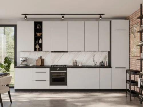 Virtuves komplekts Aria virtuves bēniņu skapīši 390 cm
