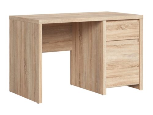 KASPIAN rakstāmgalds ar vienām durvīm un atvilktni, 120 cm, Sonoma ozols/Sonoma ozols