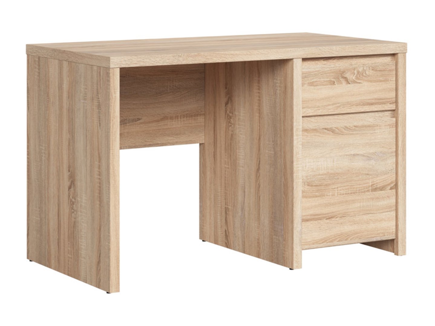 KASPIAN rakstāmgalds ar vienām durvīm un atvilktni, 120 cm, Sonoma ozols/Sonoma ozols