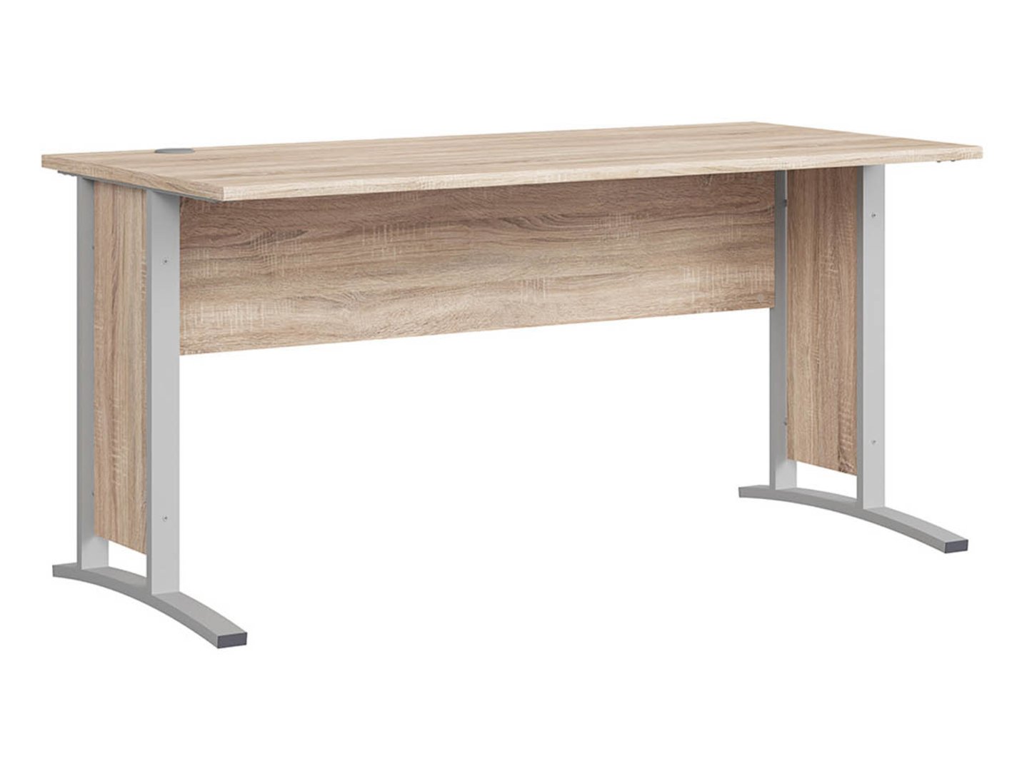 BRW OFFICE galds ar metāla rāmi, 150 cm, Sonoma ozols