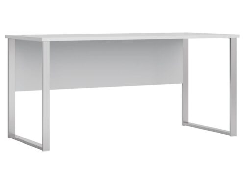 OFFICE LUX galds ar metāla rāmi, 160 cm, gaiši pelēks