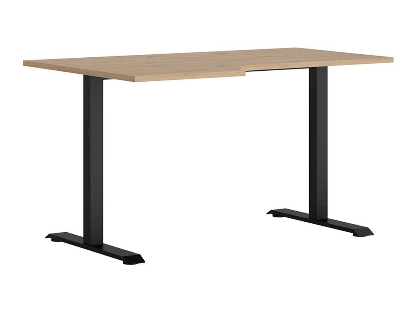Kreisā stūra galds 140/90 SPACE OFFICE, artisan ozols