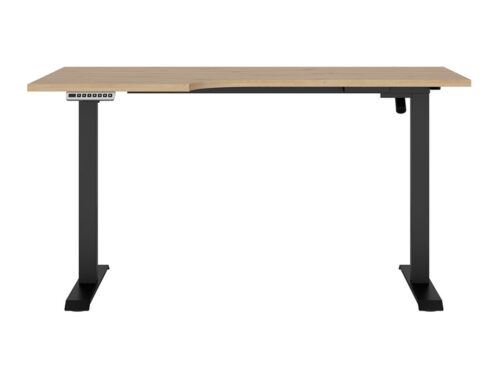 Kreisā stūra rakstāmgalds ar elektrisko regulēšanu 140/90 SPACE OFFICE, artisan ozols