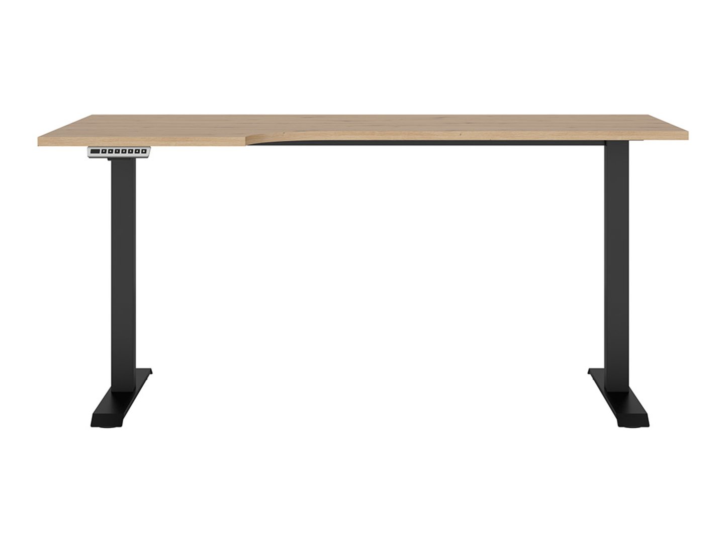 Kreisā stūra rakstāmgalds ar elektrisko regulēšanu 160/90 SPACE OFFICE, artisan ozols — изображение 2