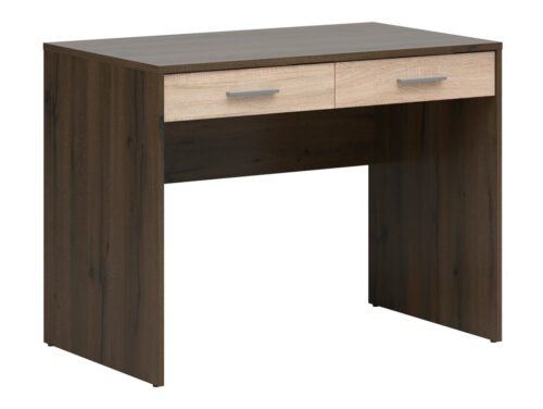 NEPO PLUS rakstāmgalds ar divām atvilktnēm, 100 cm, cēls ozols/somona ozols