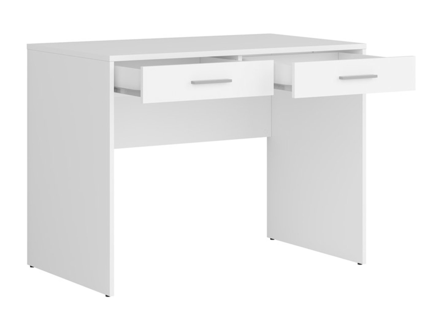NEPO PLUS rakstāmgalds ar divām atvilktnēm, 59 cm, balts — изображение 3