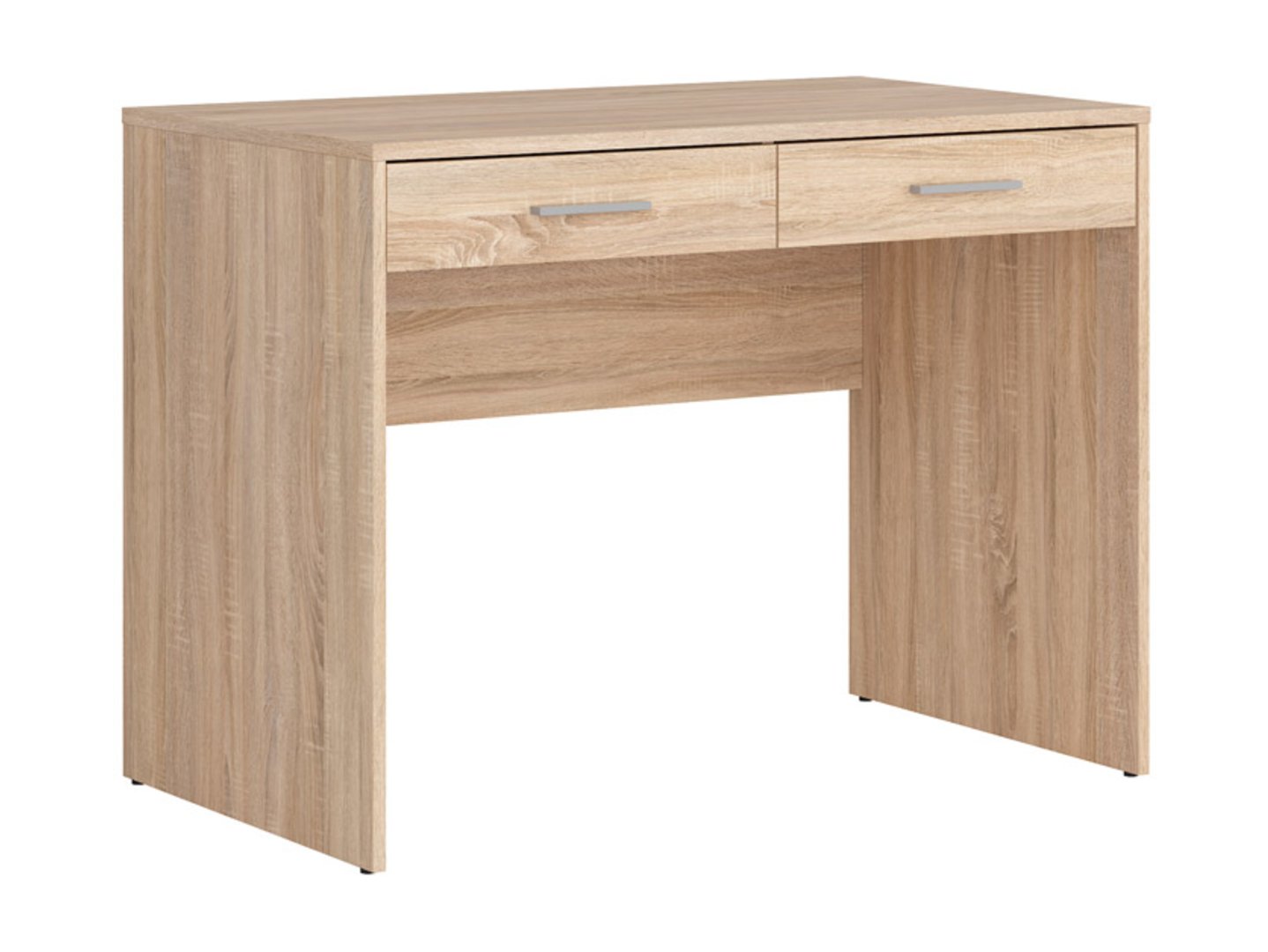 NEPO PLUS rakstāmgalds ar divām atvilktnēm, 59 cm, Sonoma ozols