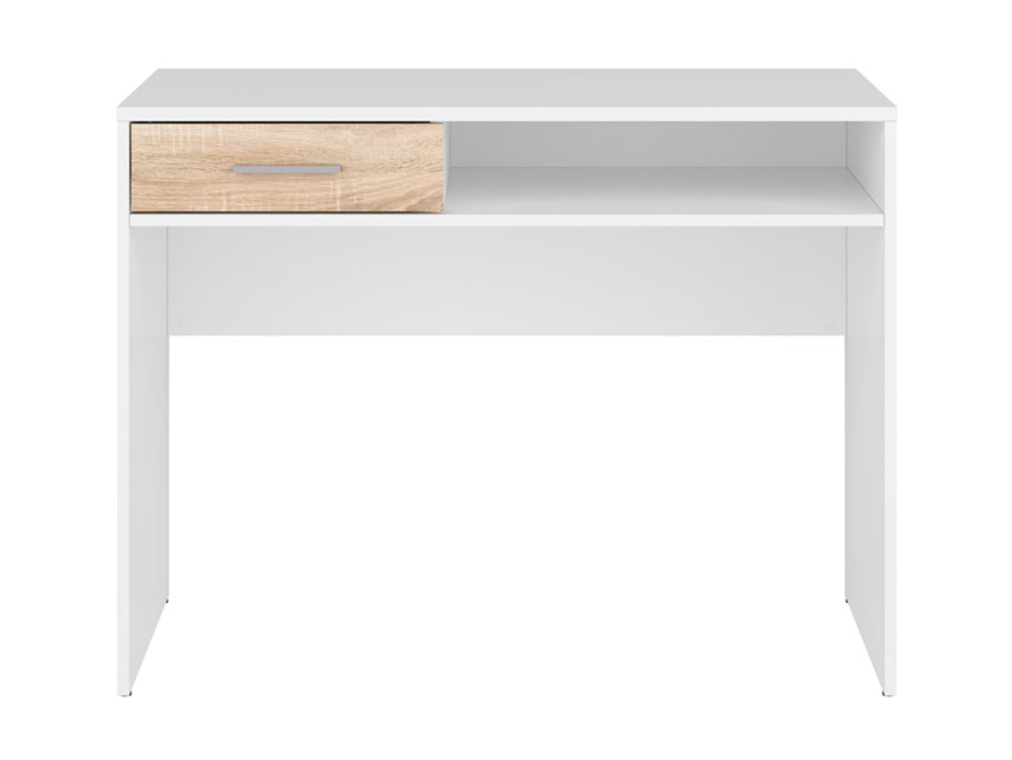 NEPO PLUS rakstāmgalds ar atvilktni, 59 cm, balts/sonoma ozols — изображение 2