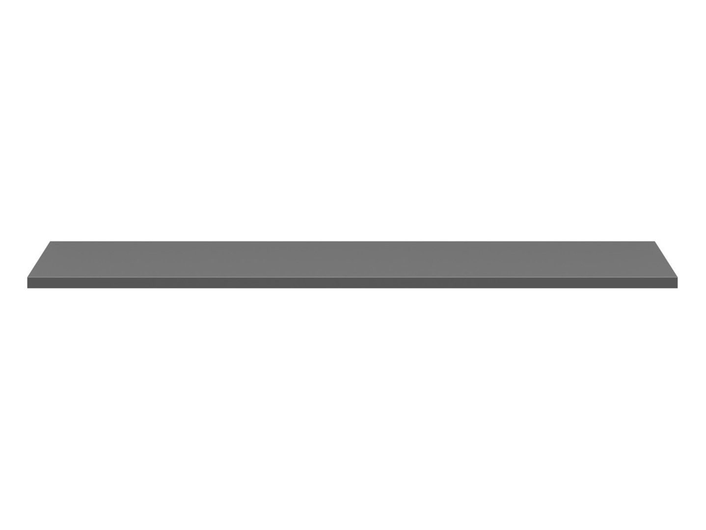 128 cm darba virsma System 64 skapīšiem, grafīta krāsā — 2 attēls