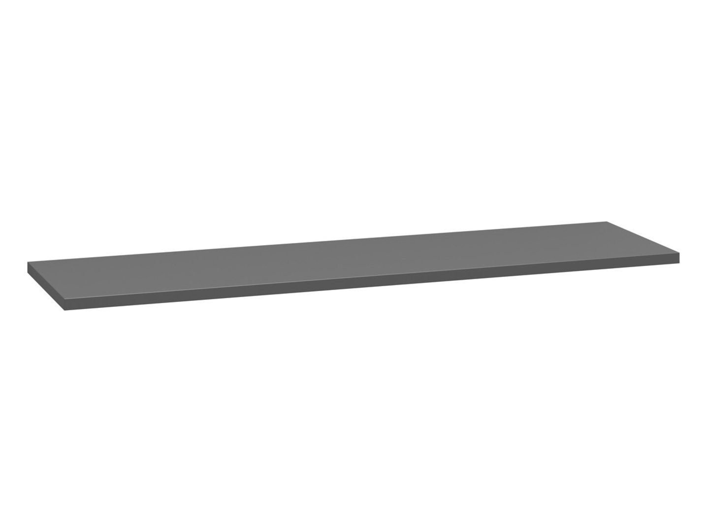 128 cm darba virsma System 64 skapīšiem, grafīta krāsā