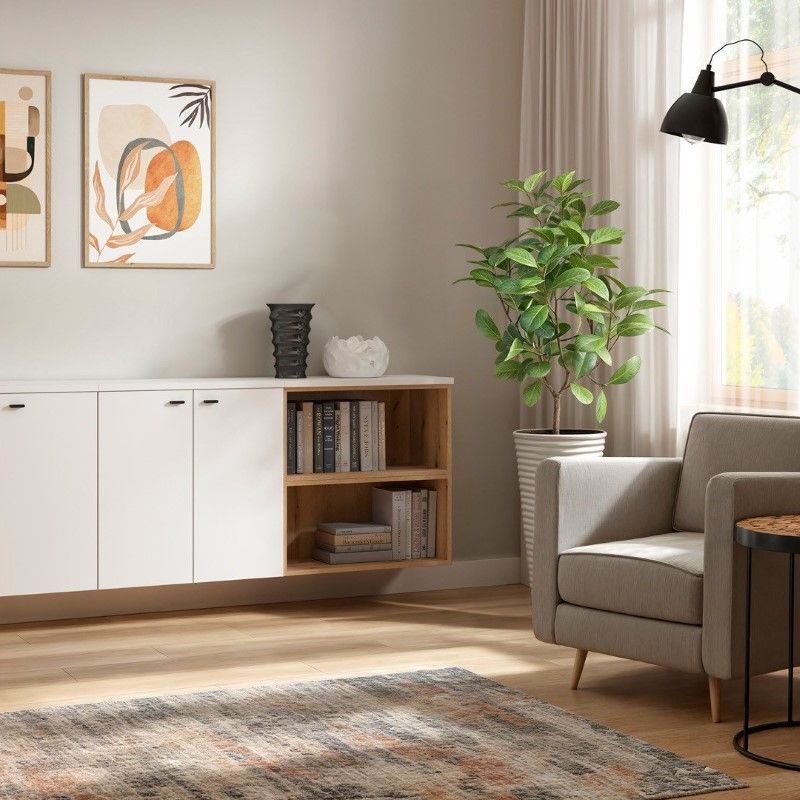 64 cm darba virsma System 64 skapīšiem, balta — изображение 2