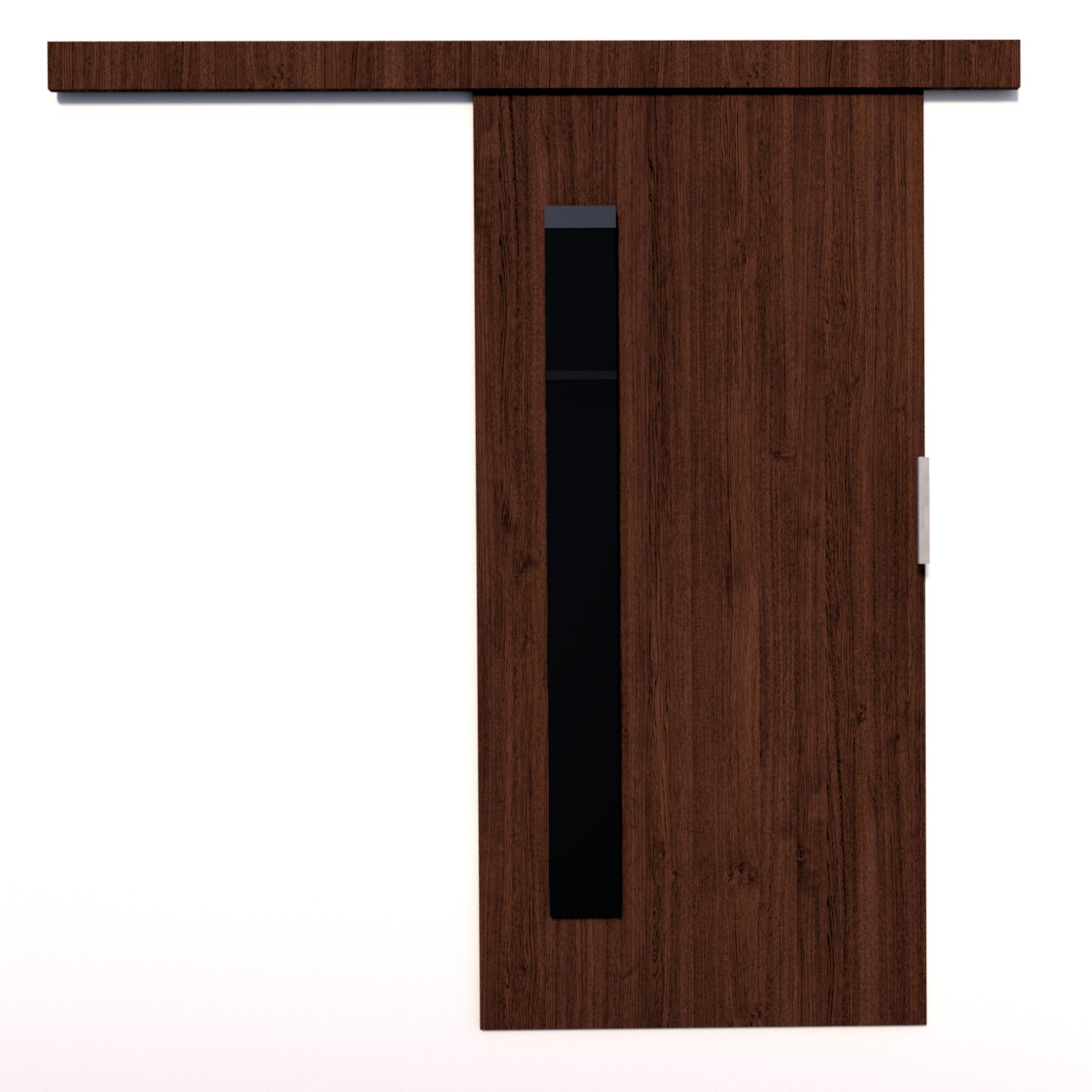Sienas bīdāmās durvis GELA 106 Wenge/Black Lacobel ADRK