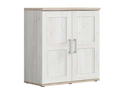 ROMANCE divdurvju kumode, 93 cm, gaiša Sibiu lapegle/gaišs San Remo ozols