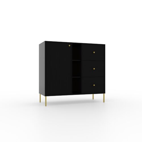 Kumode 1D 3S 3P Tili Black ADRK