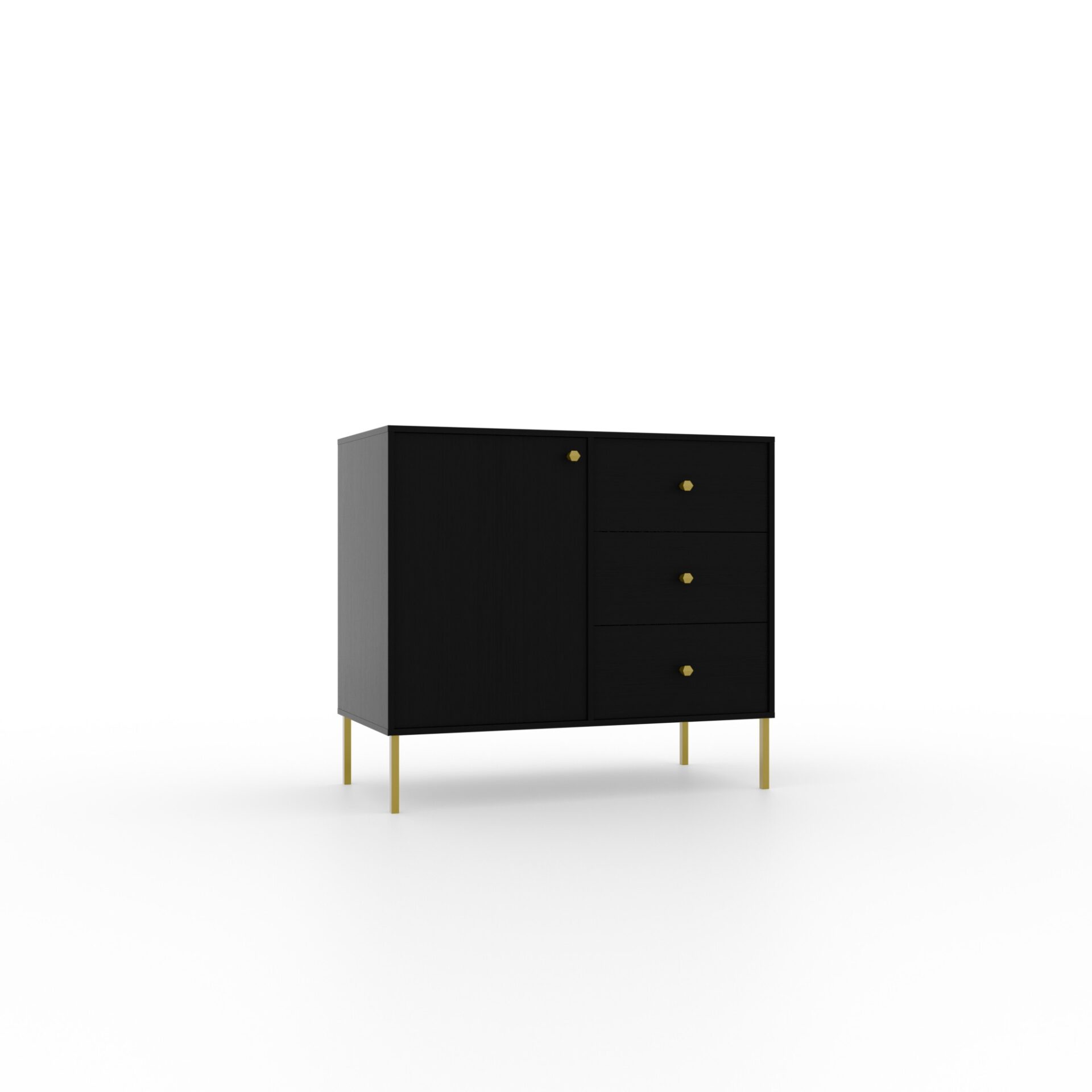 Kumode 1D 3S Tili Black ADRK