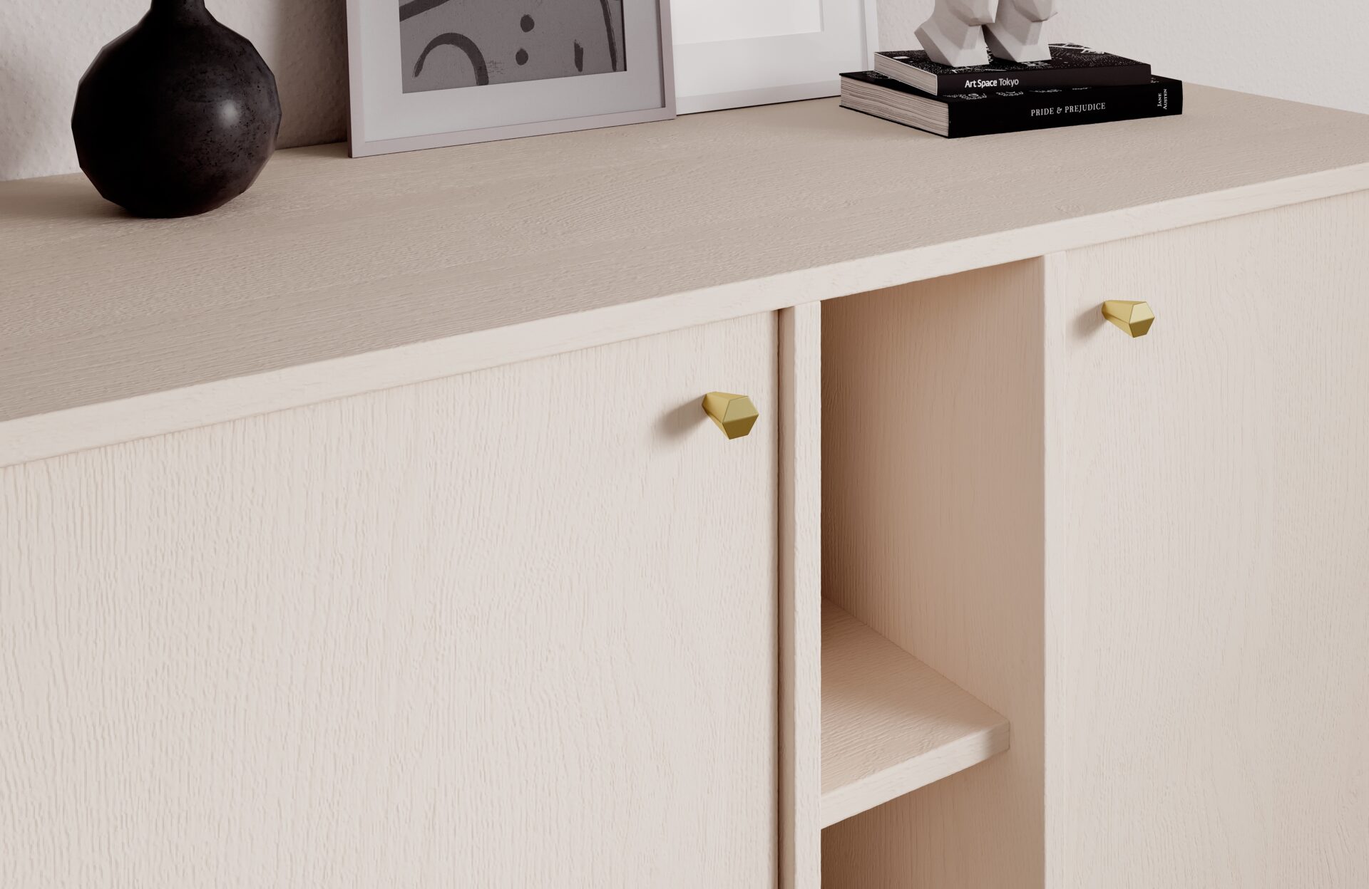 Kumode 2D 2S 2P Tili bēša ADRK — 4 attēls
