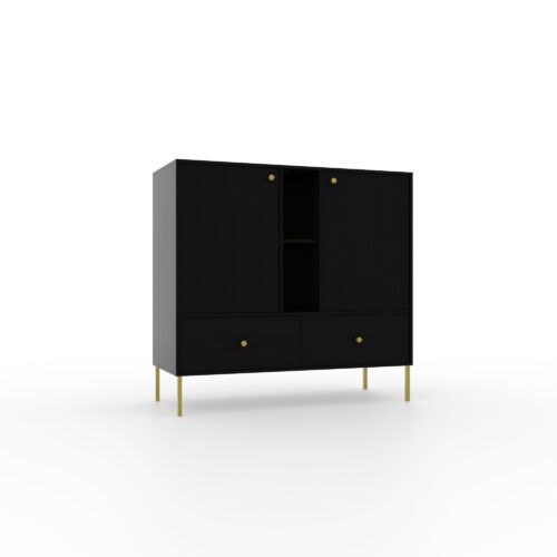 Kumode 2D 2S 2P Tili Black ADRK