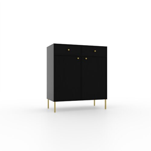 Kumode 2D 2S Tili Black ADRK
