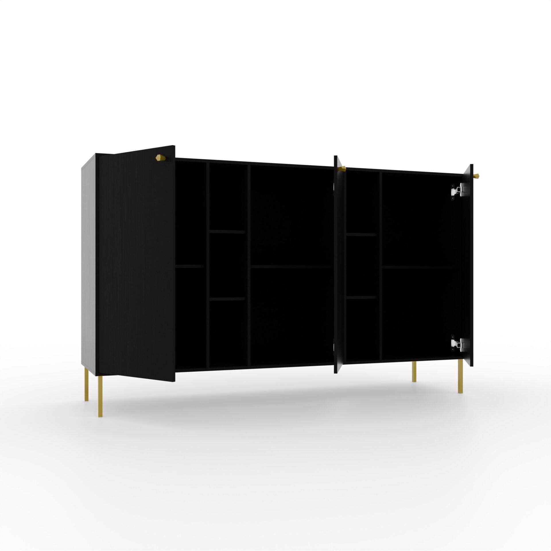 3D kumode, 6 atvilktnes, Tili, melna, ADRK — 2 attēls