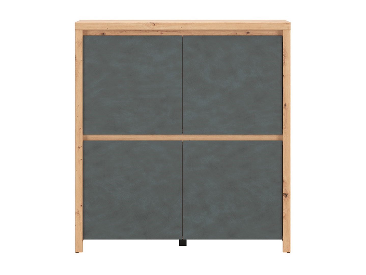 LARIOS kumode ar četrām durvīm, 105 cm, mākslīgais ozols/matēta krāsa