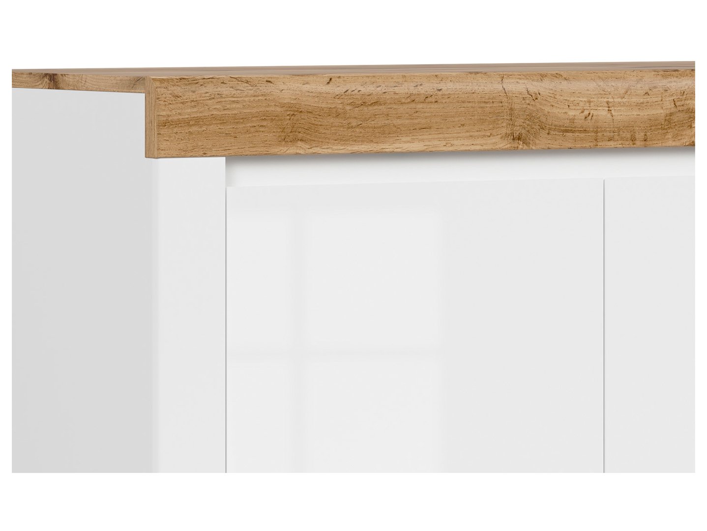HOLTEN kumode, 2 durvis, 106 cm, balta/Wotan ozols — изображение 4