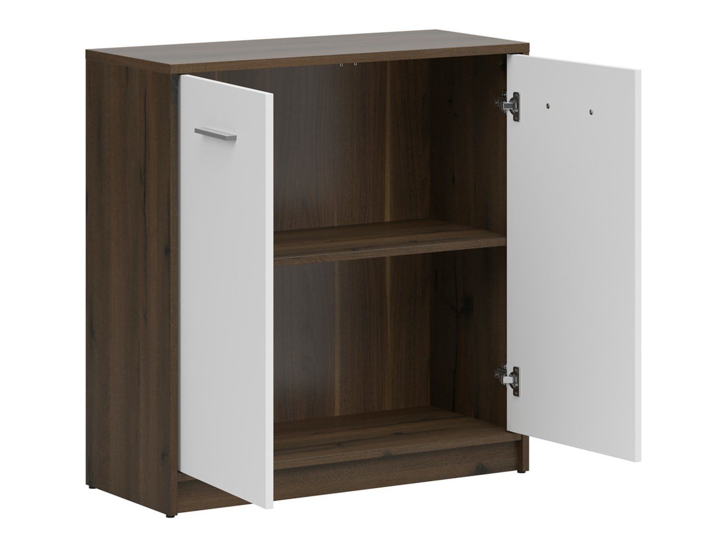 NEPO PLUS divdurvju kumode, 80 cm, cēls ozols/balta — изображение 2
