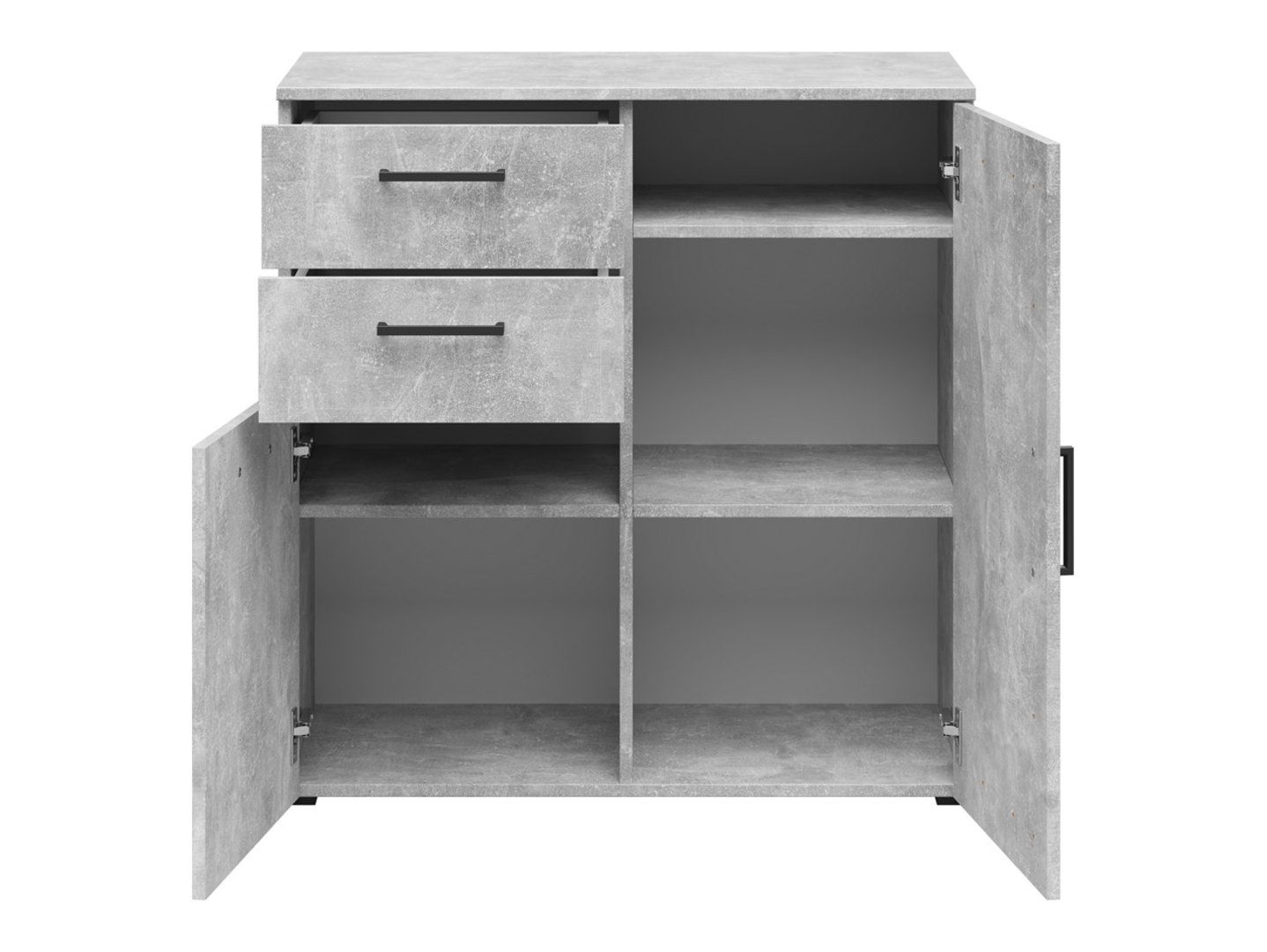 Divdurvju kumode ar 2 atvilktnēm MultiDo 80 cm gaišā ateljē — изображение 3