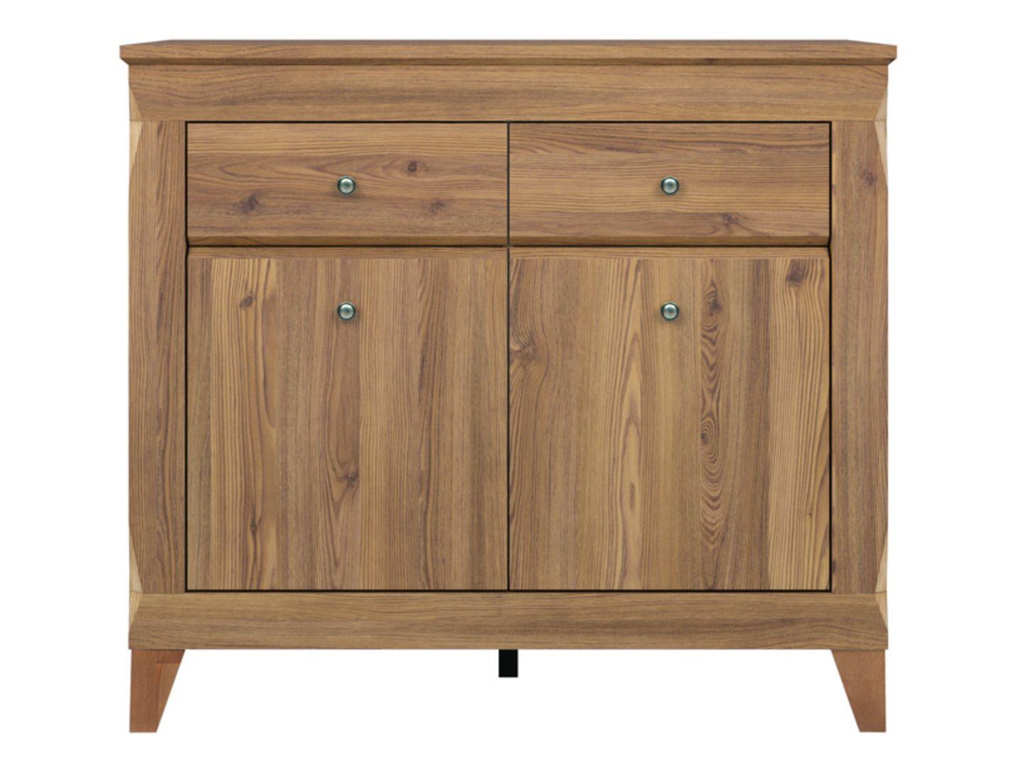 BERGEN kumode ar divām durvīm, 110 cm, Sibiu lapegle, zelta krāsā — 6 attēls