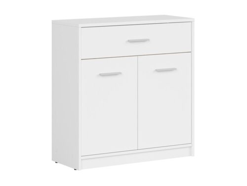 Divdurvju kumode ar atvilktni NEPO PLUS 80 cm, balta