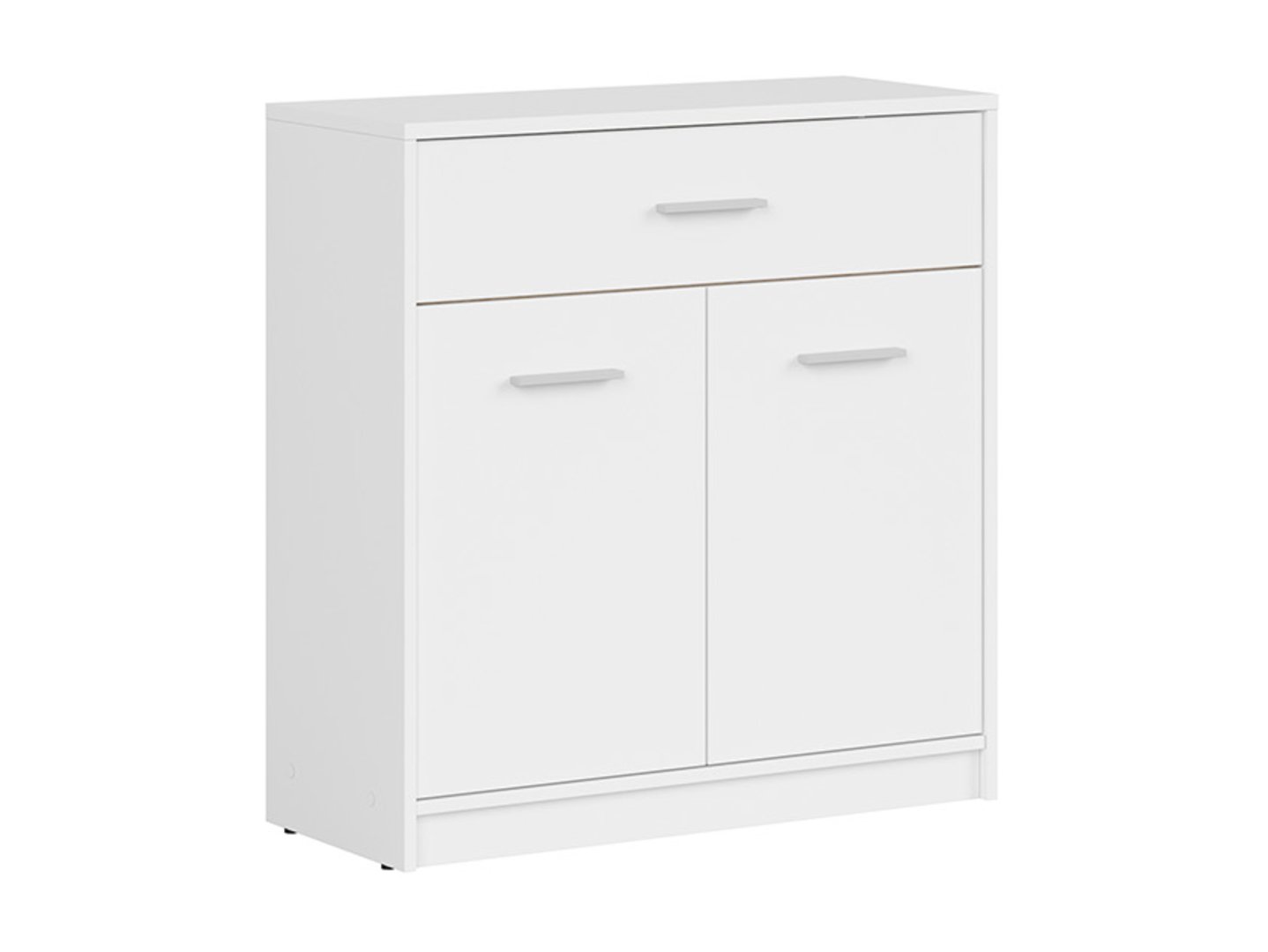 Divdurvju kumode ar atvilktni NEPO PLUS 80 cm, balta