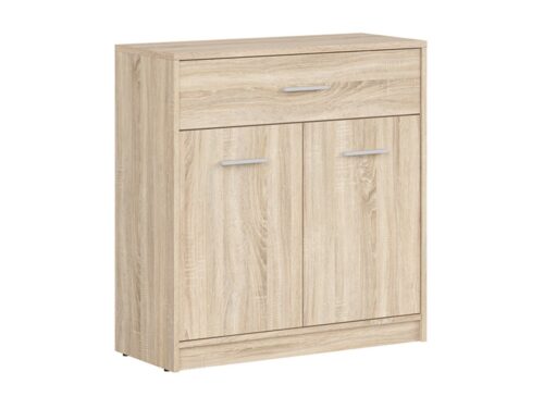 NEPO PLUS divdurvju kumode ar atvilktni, 80 см, Sonoma ozols