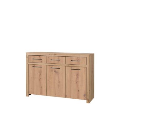 JANEZ Artisan kumode ar trim durvīm/melna ADRK