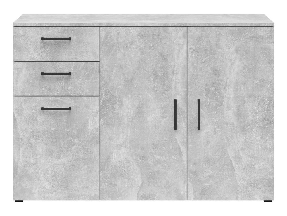Trīsdurvju kumode ar 2 atvilktnēm MultiDo 120 cm gaiša ateljē — изображение 4