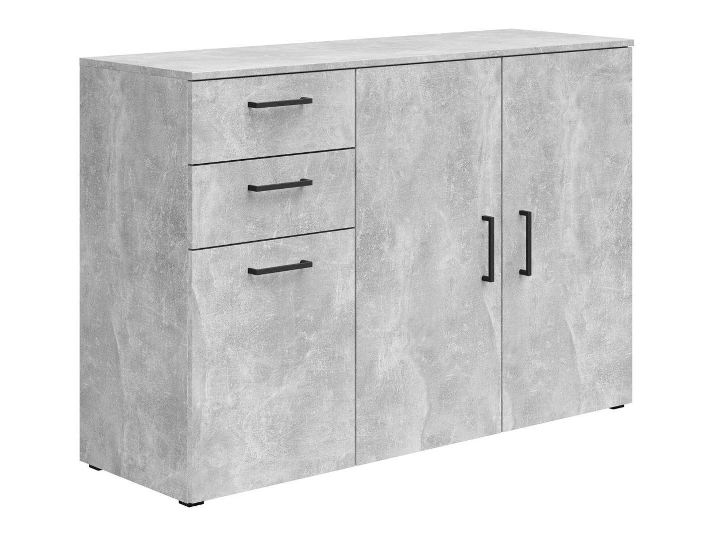 Trīsdurvju kumode ar 2 atvilktnēm MultiDo 120 cm gaiša ateljē — изображение 5