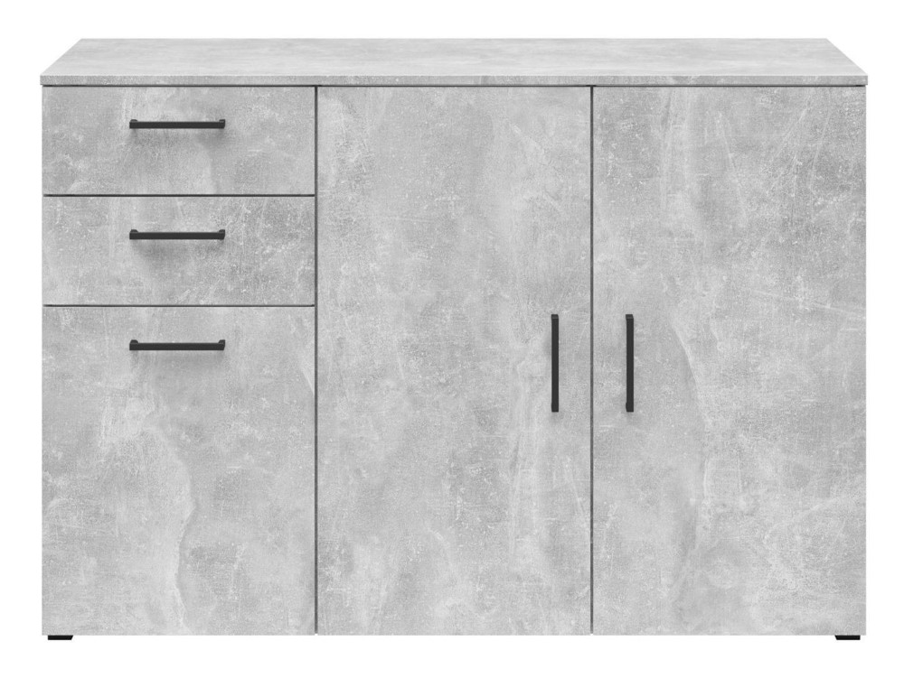 Trīsdurvju kumode ar 2 atvilktnēm MultiDo 120 cm gaiša ateljē — изображение 2