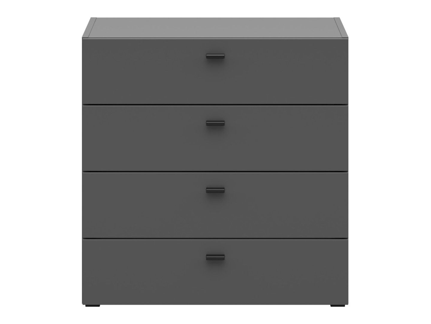 Kumode ar 4 atvilktnēm, grafīta krāsā, sistēma 64 — изображение 6