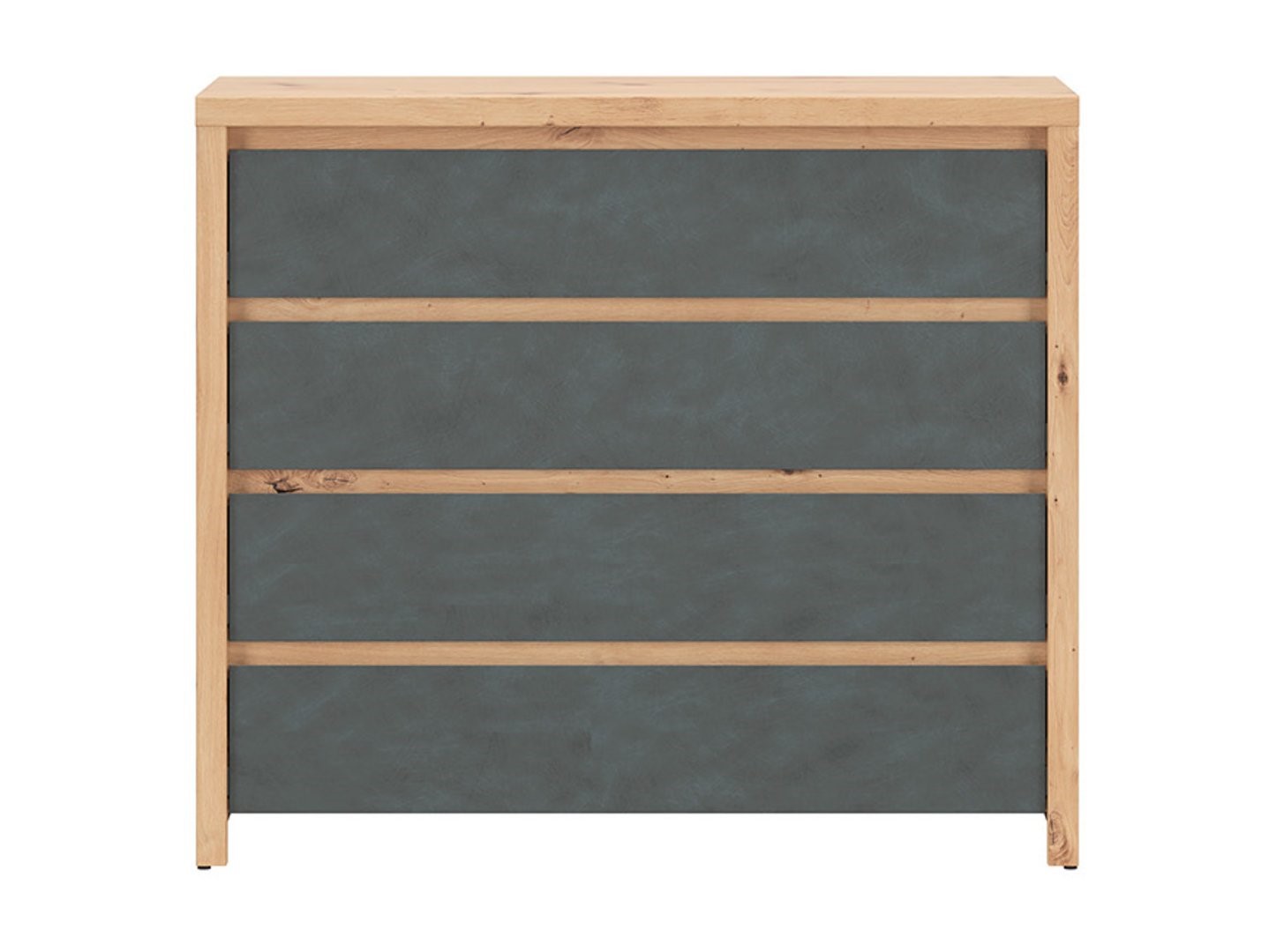 Kumode ar četrām atvilktnēm LARIOS 105 cm, mākslīgā ozola krāsa/matēta