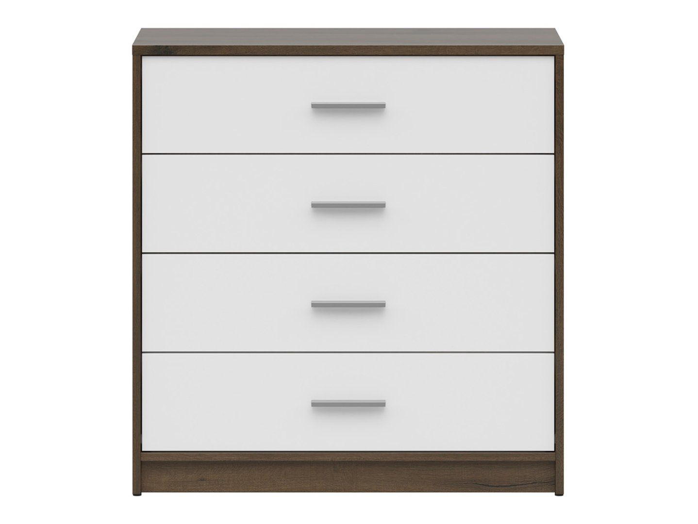 Kumode ar četrām atvilktnēm NEPO PLUS 80 cm cēls ozols/balta krāsa — изображение 4