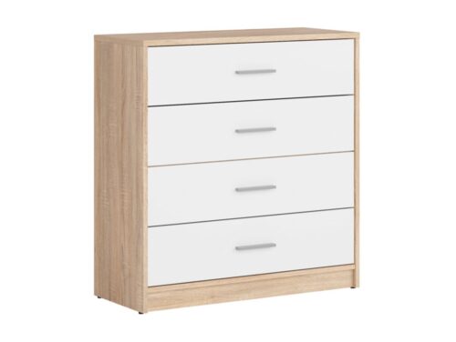 Kumode ar četrām atvilktnēm NEPO PLUS 80 cm, Sonoma ozols