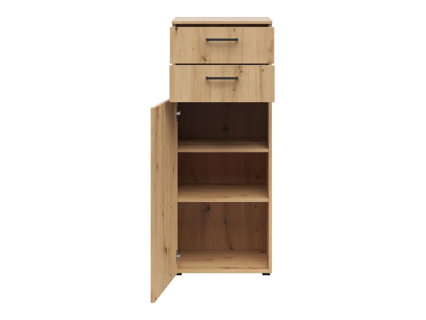 Kumode ar durvīm un 2 atvilktnēm MultiDo 45 cm, mākslīgā ozola krāsā — изображение 6